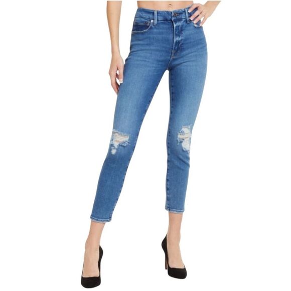 Good American - Good Legs Crop in Blue836